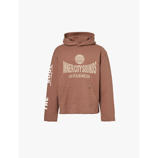  Honor The Gift Studio text-print cotton-jersey hoody