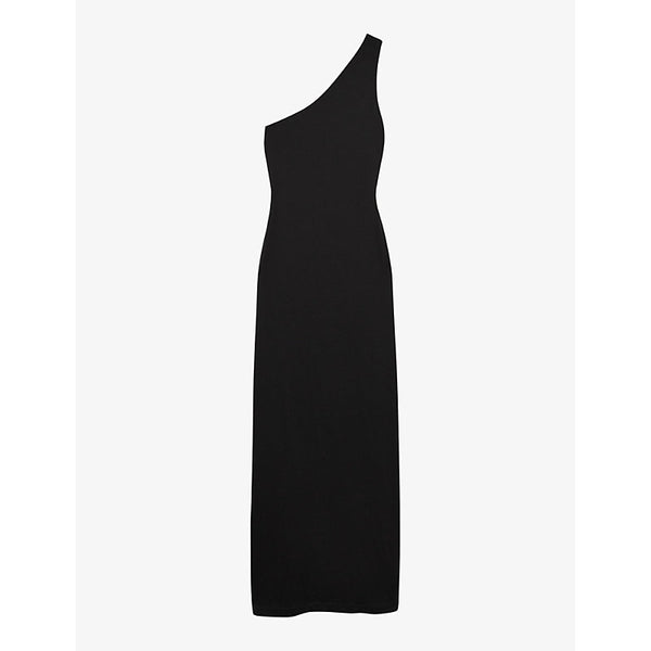 Reiss Morgaine one-shoulder regular-fit jersey maxi dress | REISS