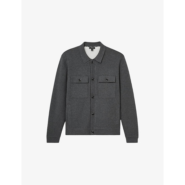 Reiss Heritage fleece-lined woven jacket