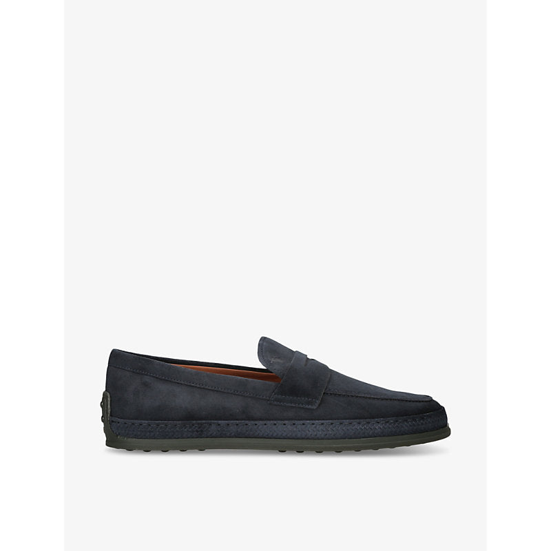 Tods Gomma TV slip-on suede loafers