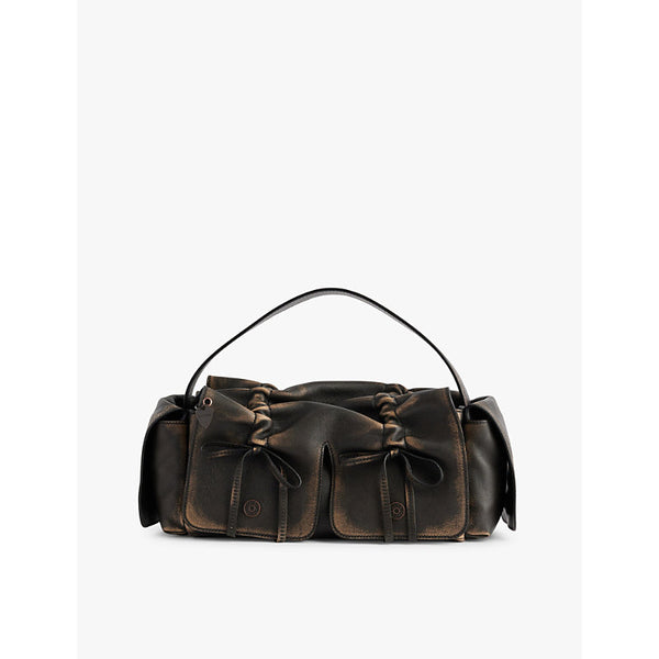 Acne Studios Multipocket Vintage leather shoulder bag