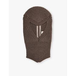  Rick Owens Ribbed-knit wool balaclava