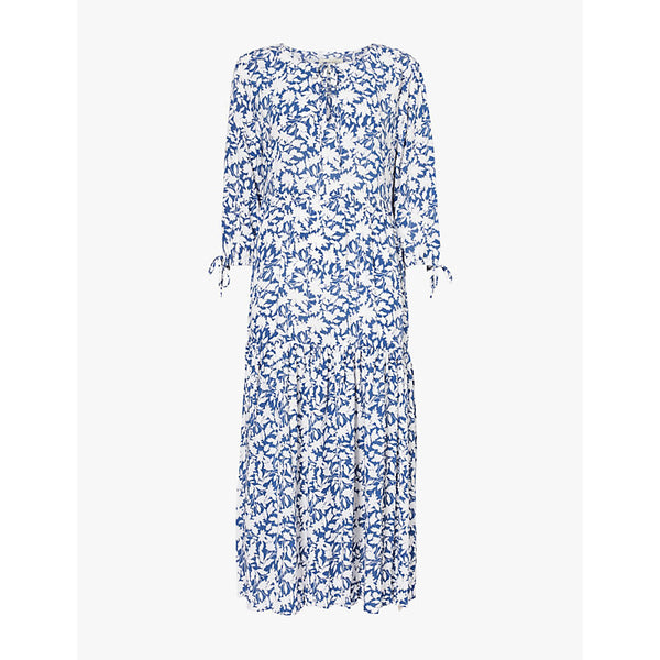  Aspiga Virginia floral-print woven midi dress