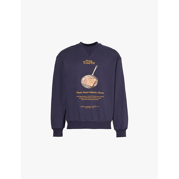  Flan Toastie graphic-print regular-fit organic-cotton jersey sweatshirt