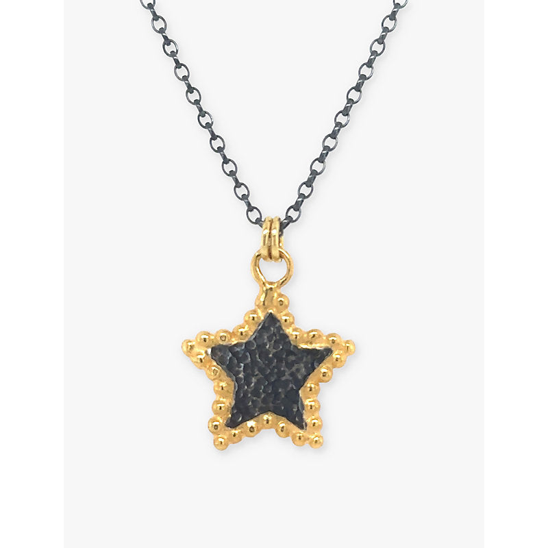 La Maison Couture Ana Verdun London Hespe Star 22ct yellow gold-plated sterling silver pendant necklace