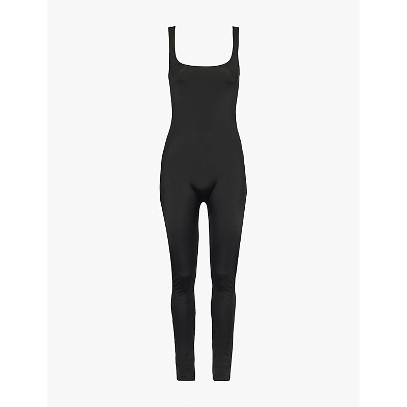  Entire Studios Scoop-neck fitted stretch-jersey jumpsuit