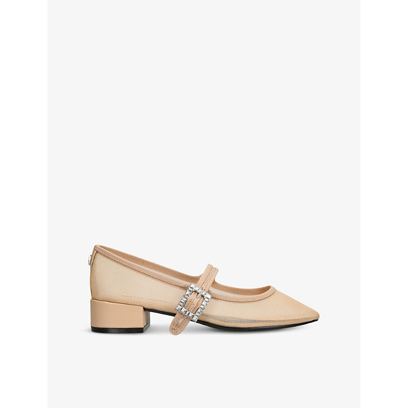 Steve Madden Champaign crystal-buckle mesh Mary Jane courts | Steve Madden