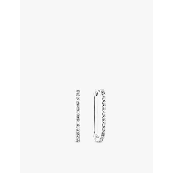 Sif Jakobs Capizzi Medio sterling-silver and zirconia hoop earrings