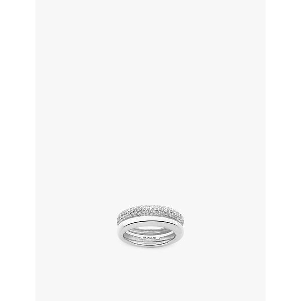 Sif Jakobs Carrara sterling-silver and zirconia band ring