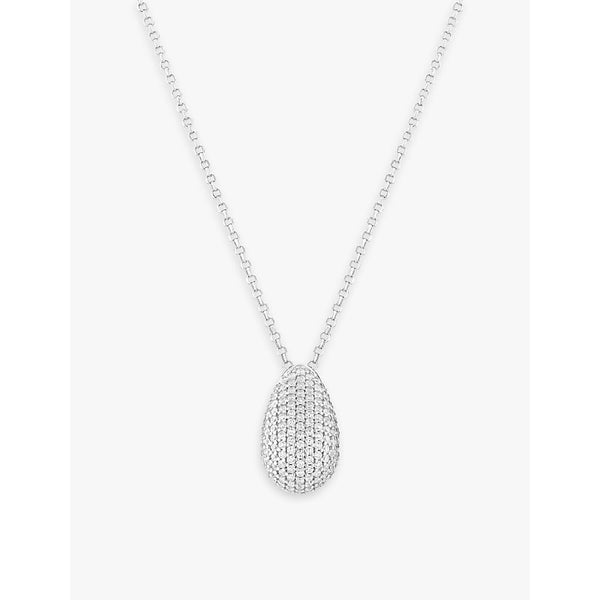 Sif Jakobs Goccia Altro sterling-silver and zirconia pendant necklace