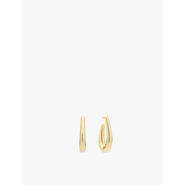 Sif Jakobs Goccia Pianura Piccolo 18ct yellow gold-plated sterling silver hoop earrings