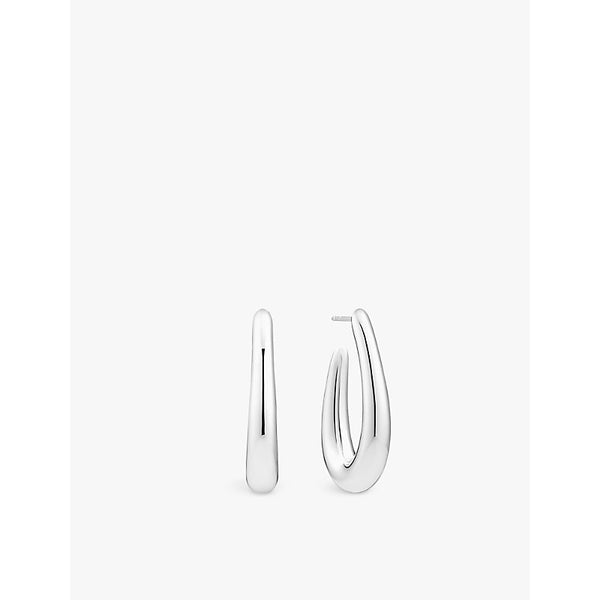 Sif Jakobs Goccia Pianura Grande sterling-silver hoop earrings