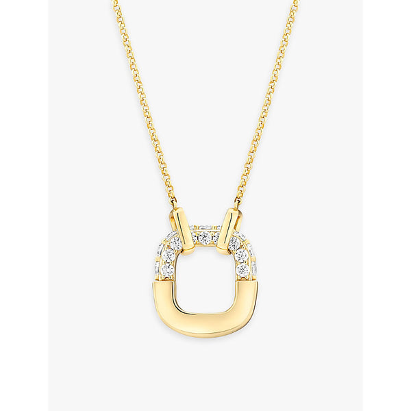 Sif Jakobs Maratea 18ct yellow gold-plated sterling silver and zirconia pendant necklace