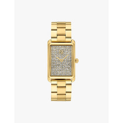 Sif Jakobs SJ-W1034-CZ-YG Santina yellow gold-plated stainless steel and zirconia quartz watch