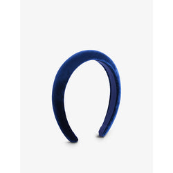  Jennifer Behr Tori brand-patch velvet headband