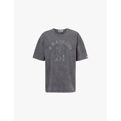  A Bathing Ape Pigment-dyed oversized cotton-jersey T-shirt