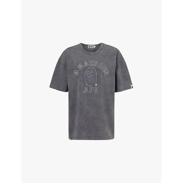  A Bathing Ape Pigment-dyed oversized cotton-jersey T-shirt