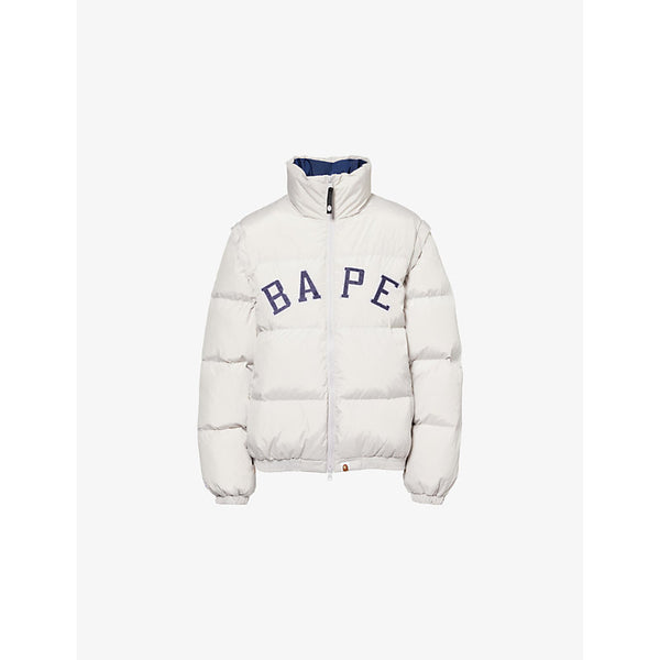 A Bathing Ape BAPE detachable-sleeve shell-down jacket