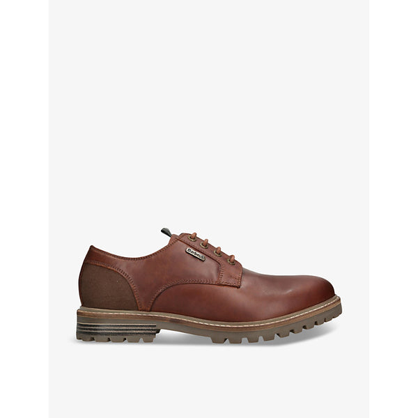 Barbour Sandstone leather and canvas derby shoes | Barbour