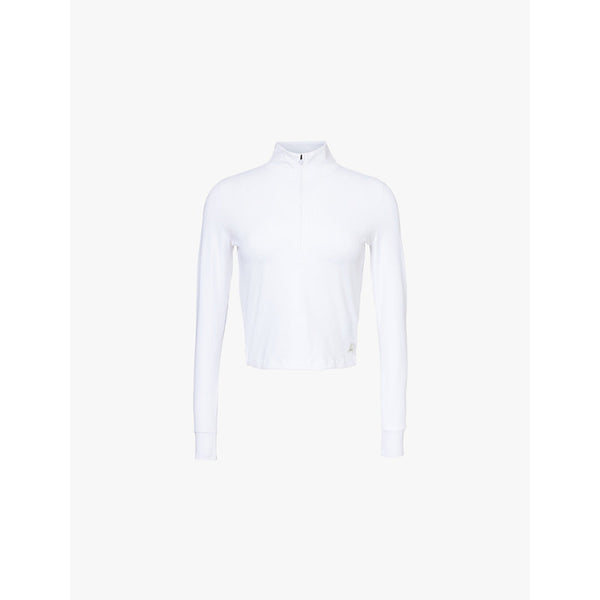  Vuori Studio half-zip long-sleeve stretch-recycled polyester top