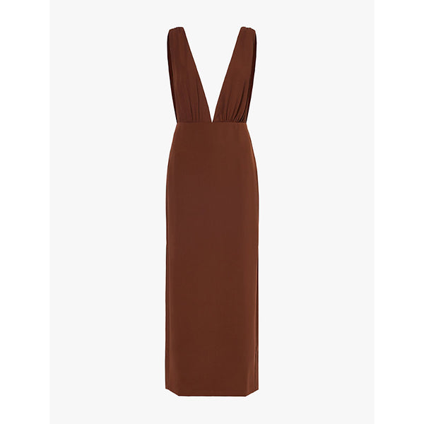 Reformation x Laura Harrier Velda stretch-woven maxi dress | REFORMATION