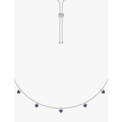  Apm Monaco Morse Code Heart sterling-silver and cubic zirconia necklace