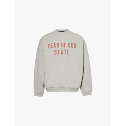 Mens Fear Of God Essentials Relaxed-fit crewneck cotton-blend jersey sweatshirt