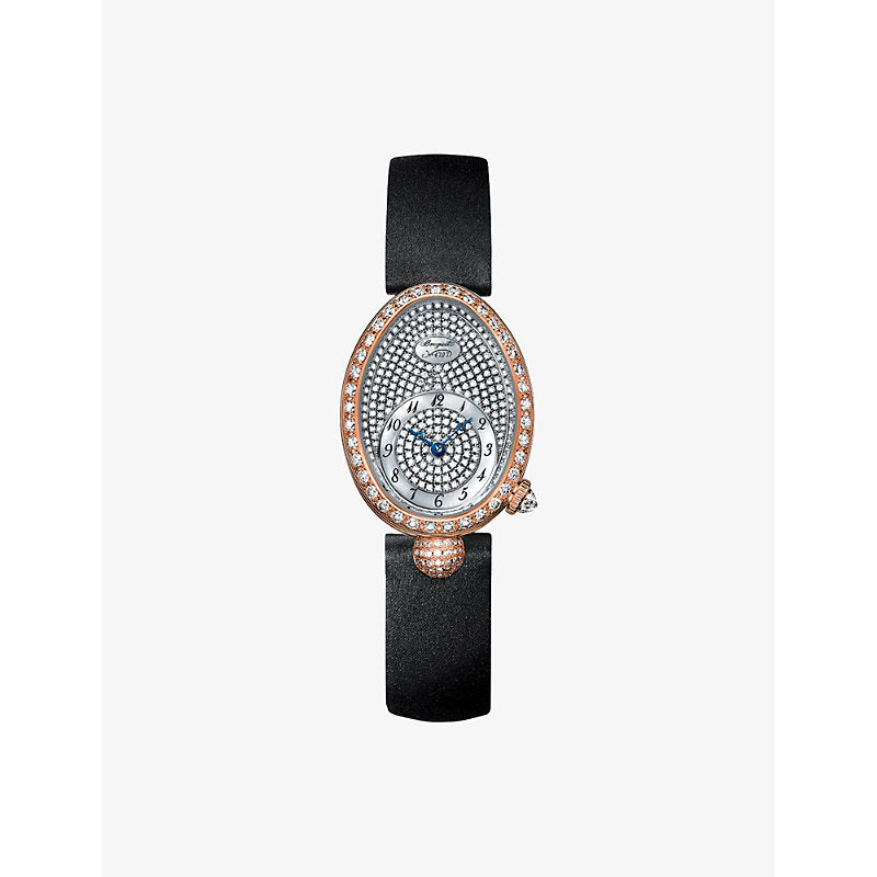 Breguet 8928BR8D844 DD0D Reine De Naples 18ct rose-gold and brilliant-cut diamond automatic watch