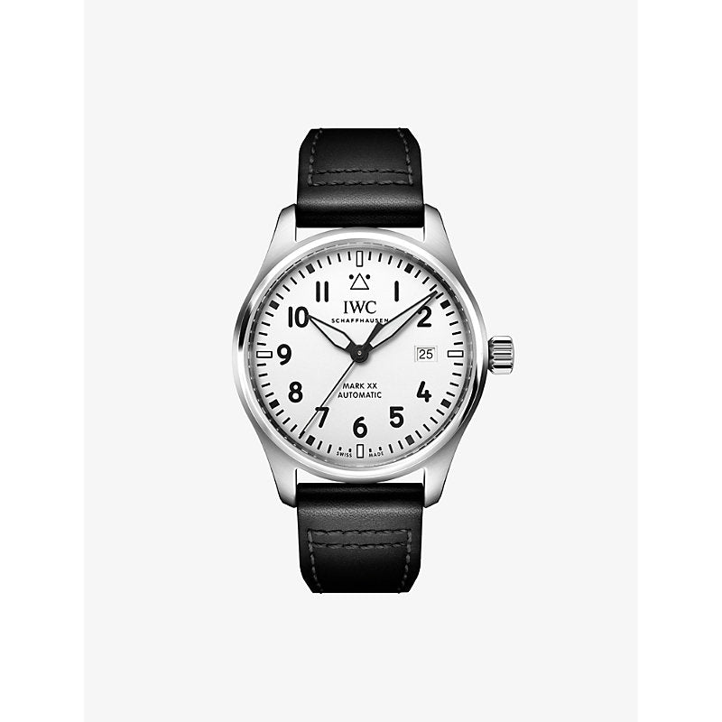 Iwc Schaffhausen IW328207 Pilot's Watch Mark XX stainless-steel and leather automatic watch