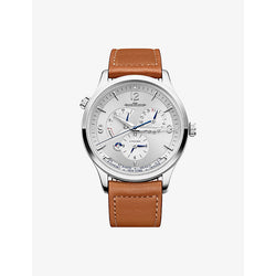 Jaeger-Lecoultre Q4128420 Master Control Geographic stainless-steel and leather automatic watch