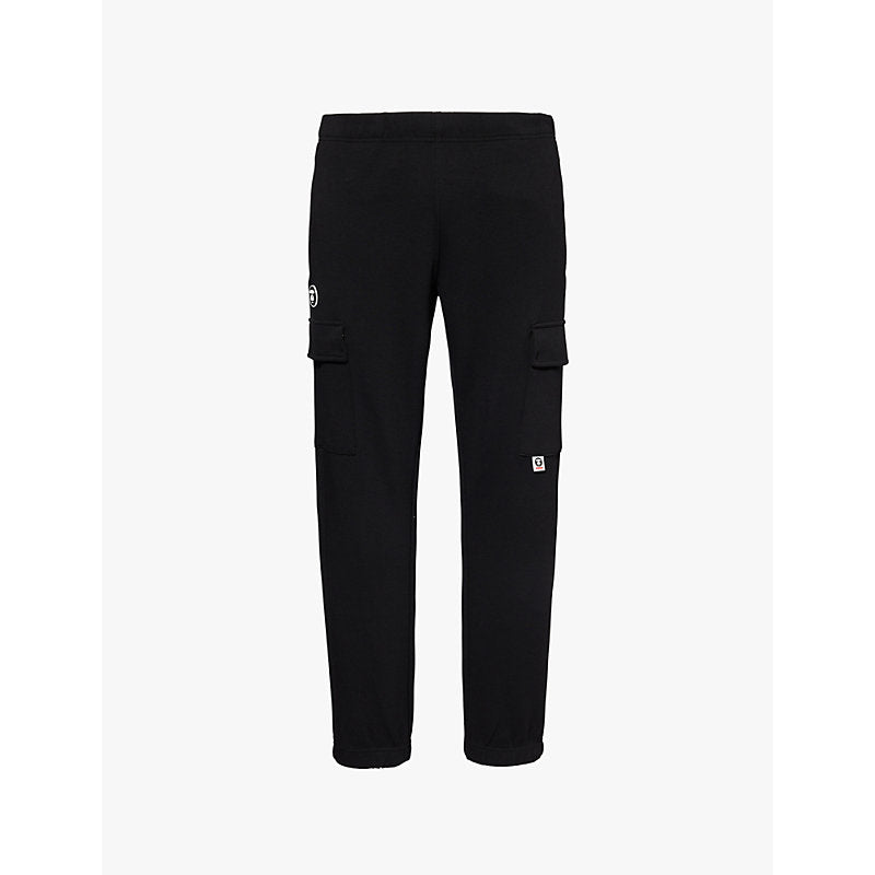  Aape Relaxed-fit branded-badge cotton-blend jersey jogging bottoms