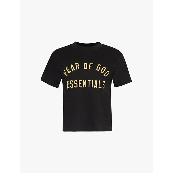 Fear Of God Essentials Logo-print crewneck stretch-jersey T-shirt