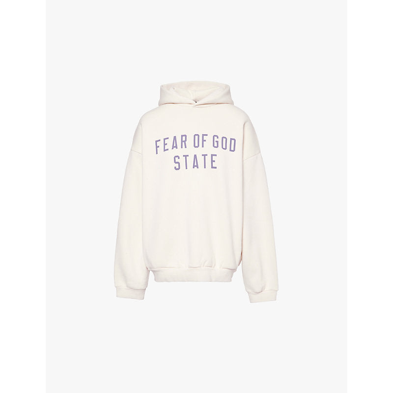 Womens Fear Of God Essentials Fleece two-slip-pockets cotton-blend hoody