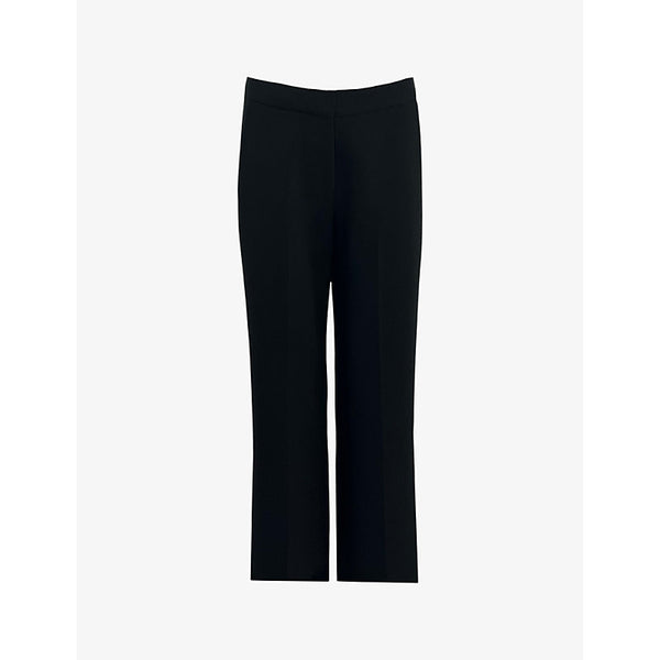  Ro&Zo Straight-leg high-rise stretch-woven trousers