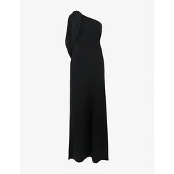 Ro&Zo One-shoulder slim-fit crepe maxi dress | RO&ZO