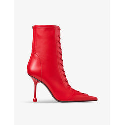 Jimmy Choo Scarlett 95 lace-up leather heeled ankle boots