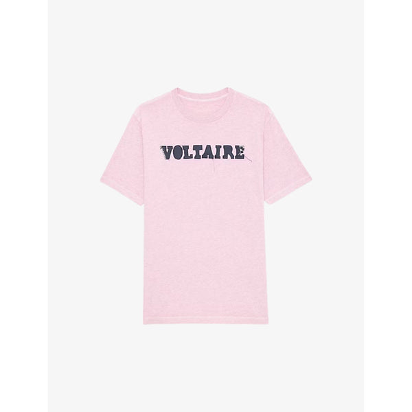 Zadig&Voltaire Edwin brand-print organic-cotton T-shirt