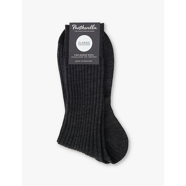 Pantherella Laburnum branded wool-blend socks