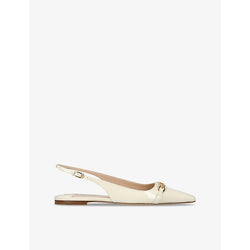 Tom Ford Whitney logo-embellished patent-leather slingback ballet pumps