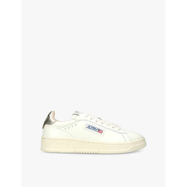 Autry Dallas logo-tab leather low-top trainers