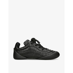 Alexander Mcqueen Flexion rubber-trimmed textured-leather low-top trainers | Alexander Mcqueen