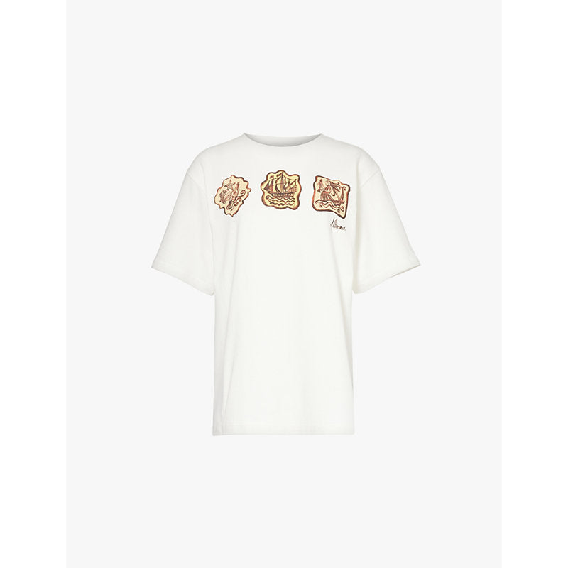  Alemais Relic graphic-print organic-cotton T-shirt