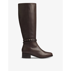 Lk Bennett Bena stud-detail leather knee-high boots