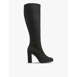 Lk Bennett Darby platform suede heeled knee-high boots