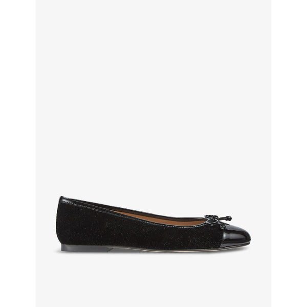 Lk Bennett Kara contrast toe-panel leather ballerina flats