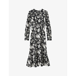 Lk Bennett Winona meadow-print woven midi dress | LK BENNETT