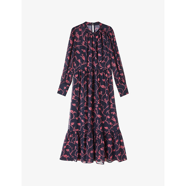 Lk Bennett Selina floral-print woven midi dress