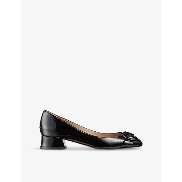 Lk Bennett Cici buckle-embellished patent-leather heeled pumps