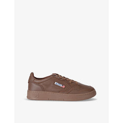 Autry Medalist brand-embroidered tonal low-top leather trainers