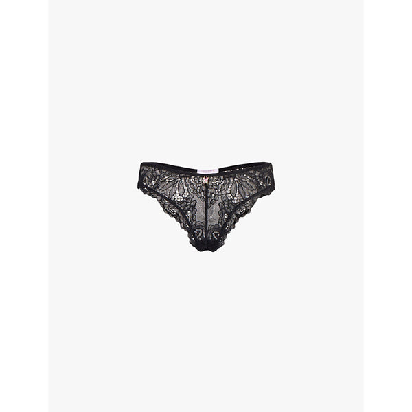  Savage X Fenty Romantic mid-rise stretch corded-lace Brazilian thong